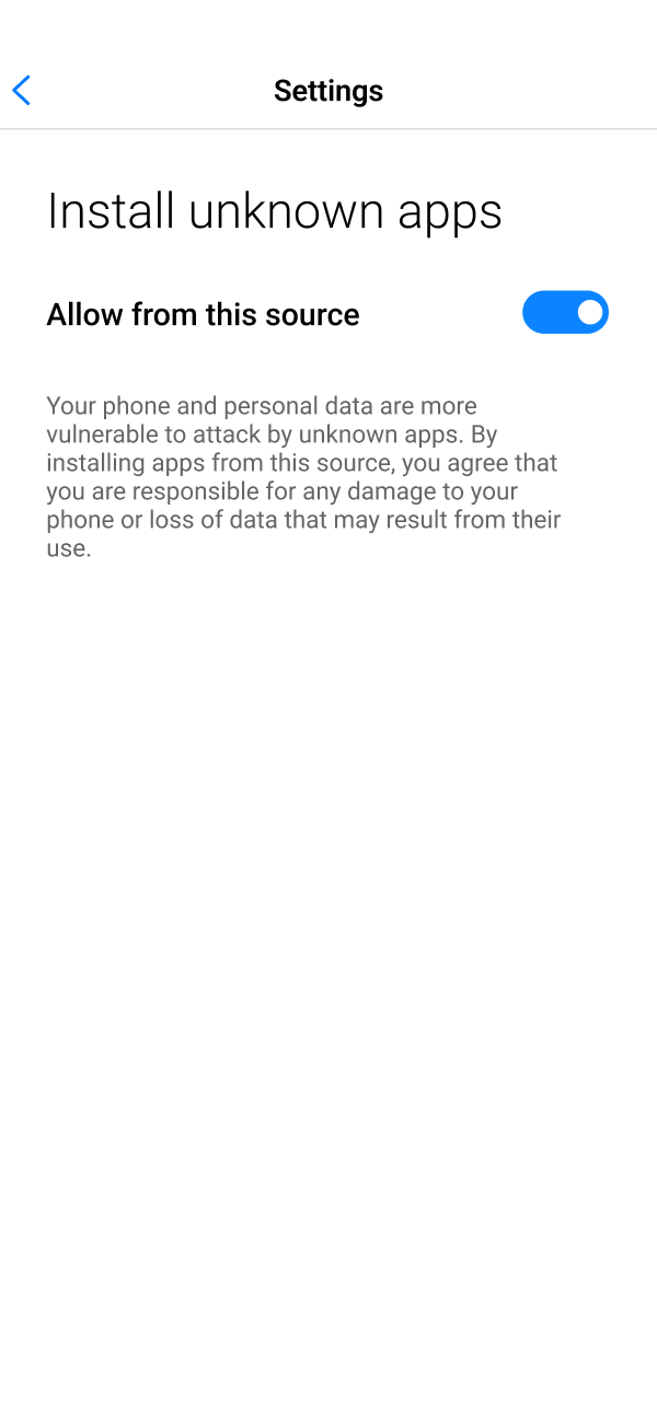 Enable unknown sources in settings to install the Android Mostbet App.