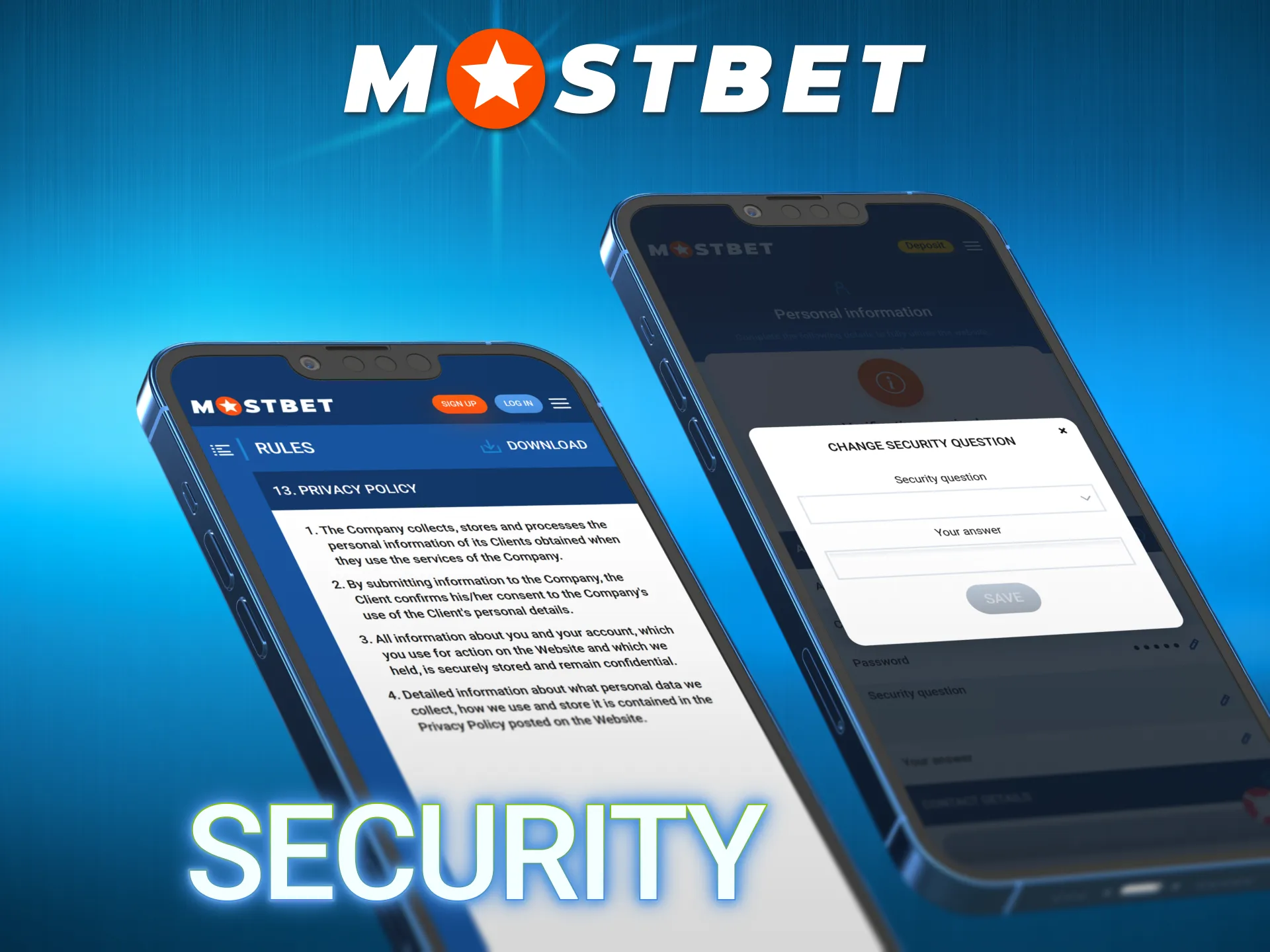 Protect your personal data and funds while using Mostbet App safely.