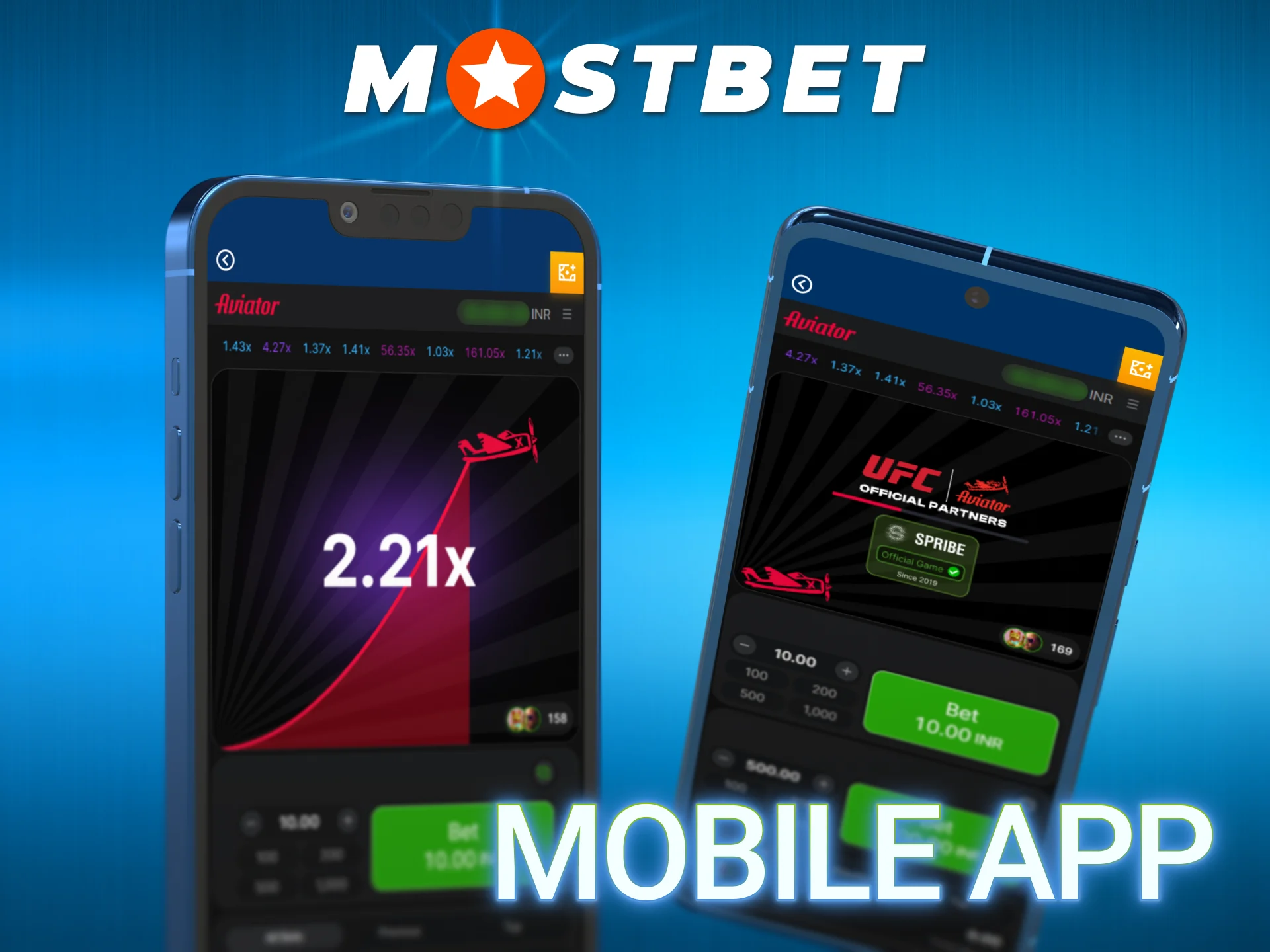 Launch the thrilling Mostbet Aviator title directly on mobile screens.