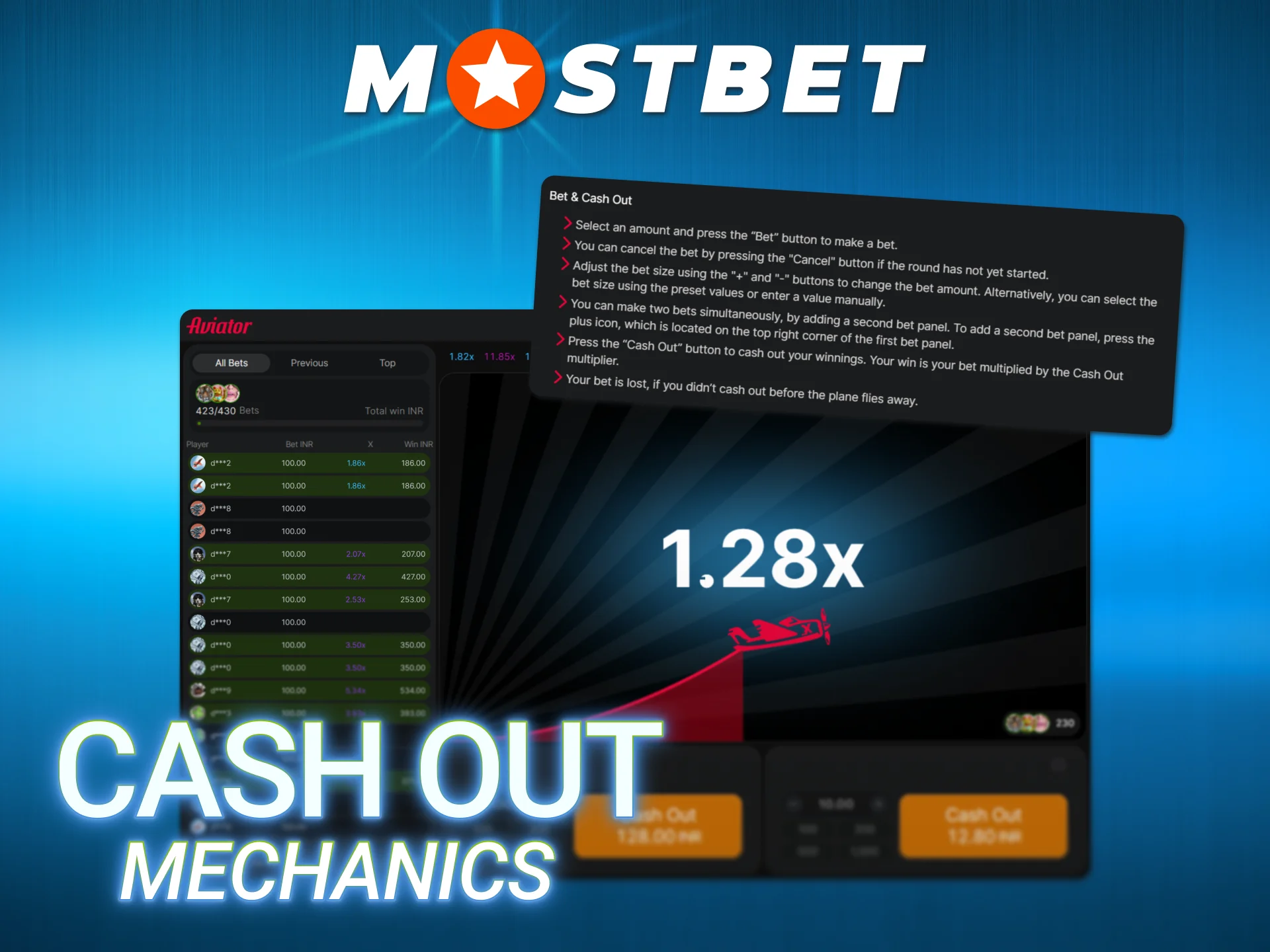 Secure your accrued winnings instantly in the Mostbet Aviator game.