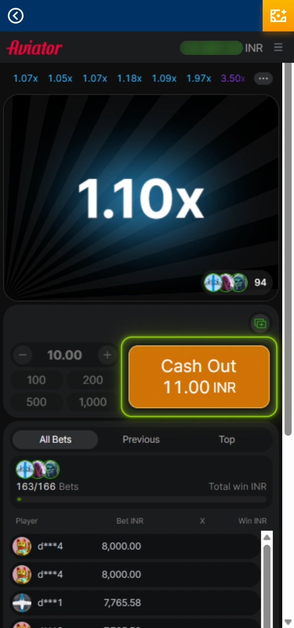 Withdraw your money multiplier prior to crash during Mostbet Aviator gameplay.