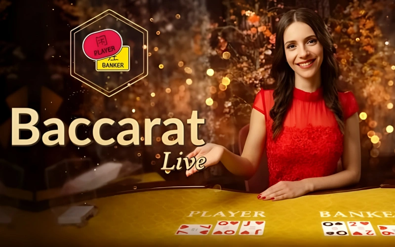 Bet on Player or Banker totals playing Live Baccarat on Mostbet.