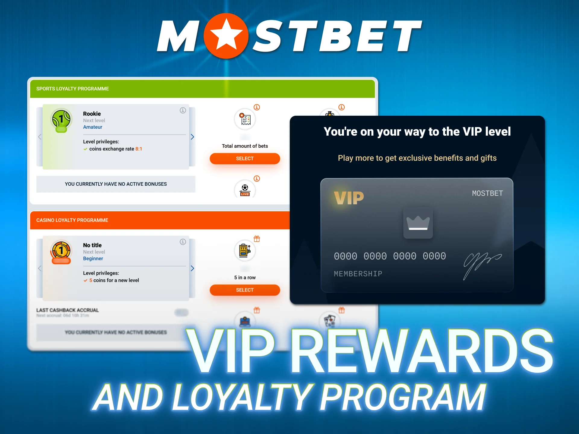 Earn high status levels to unlock elite Mostbet Bonuses.