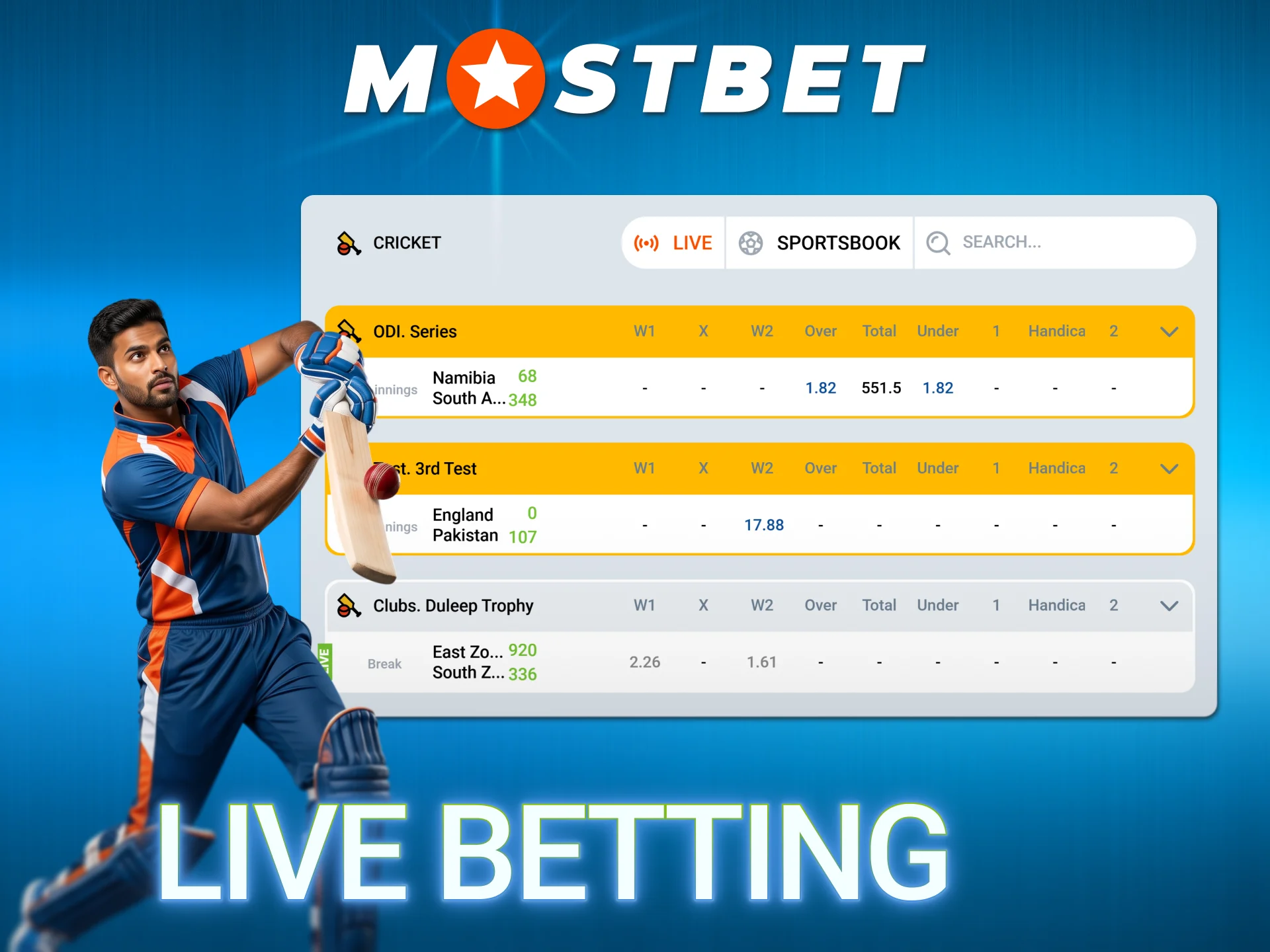 Place real-time in-play sports wagers directly on the active Mostbet Main.