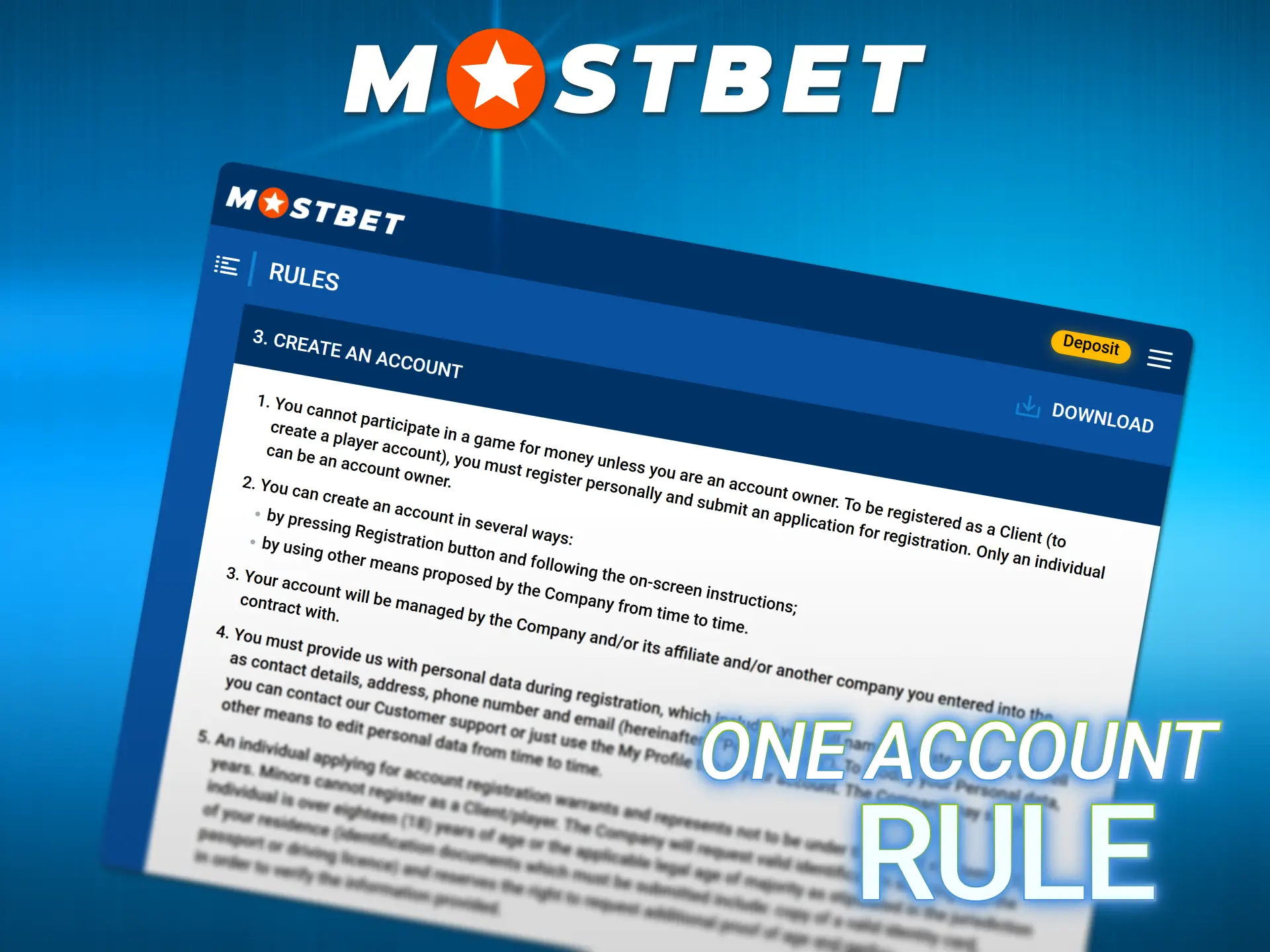 Follow official platform rules while conducting your Mostbet Registration today.