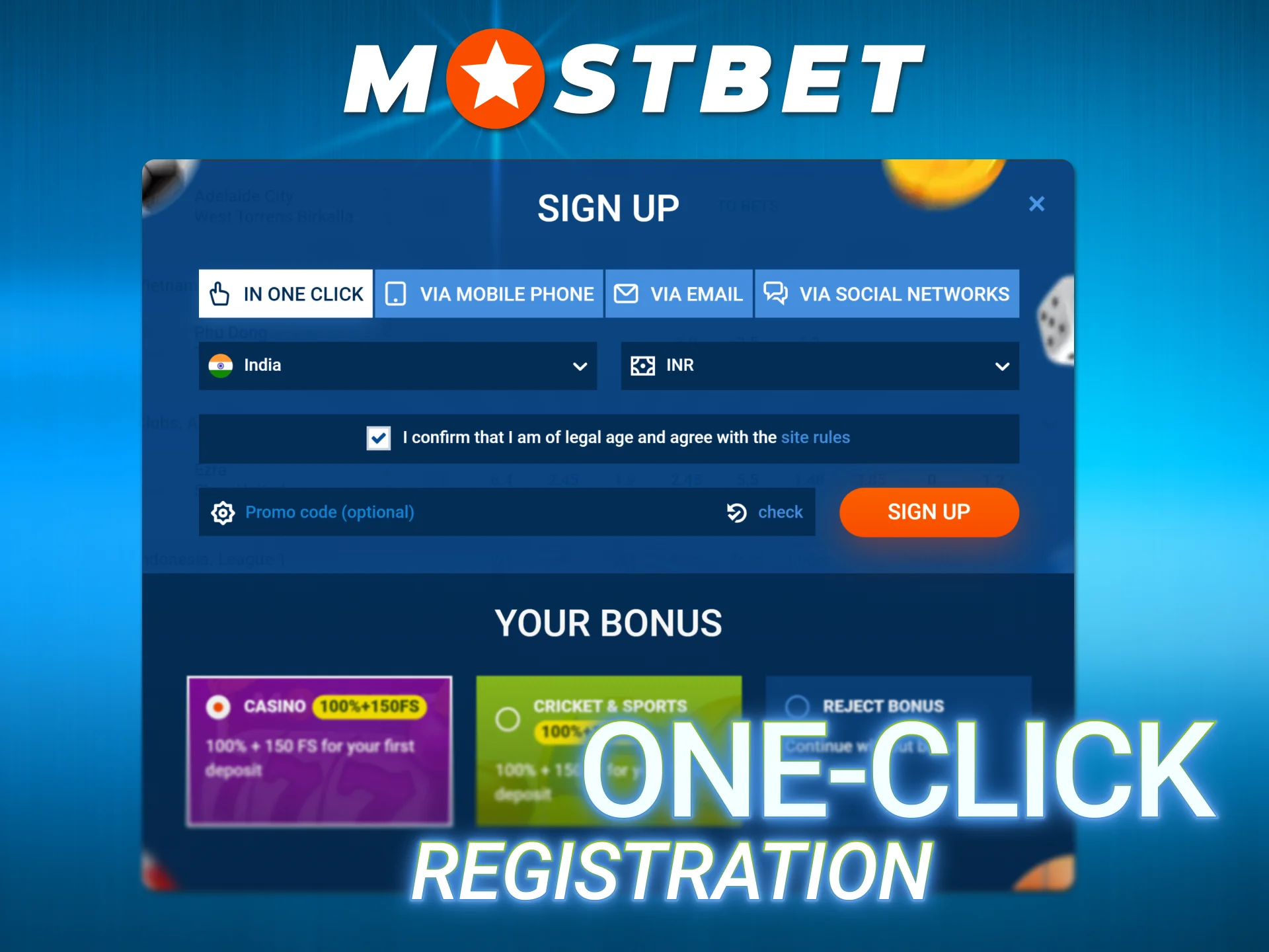 Use fast profile creation option for rapid Mostbet Registration online.
