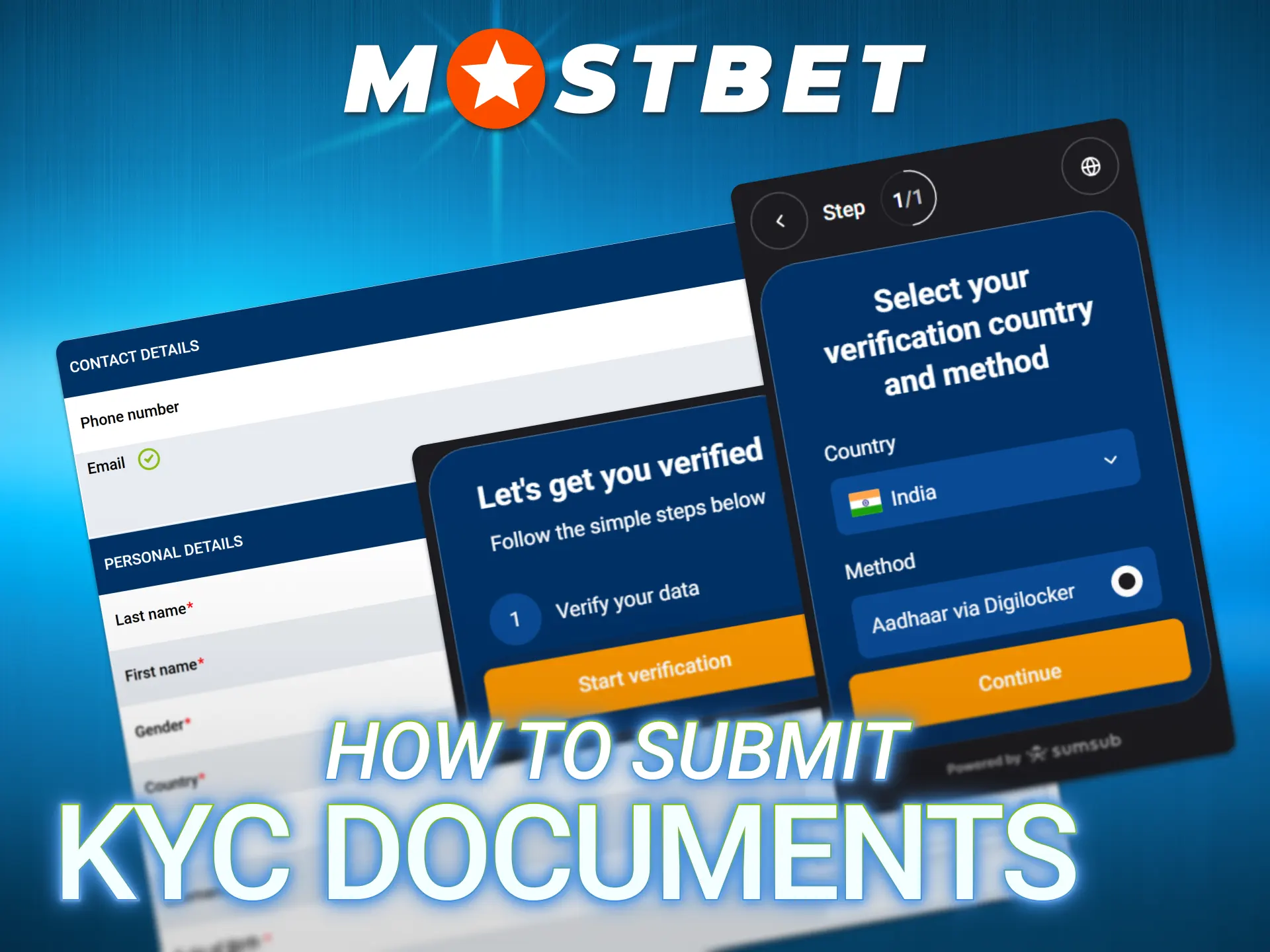 Upload identity documents right after your Mostbet Registration is finished.