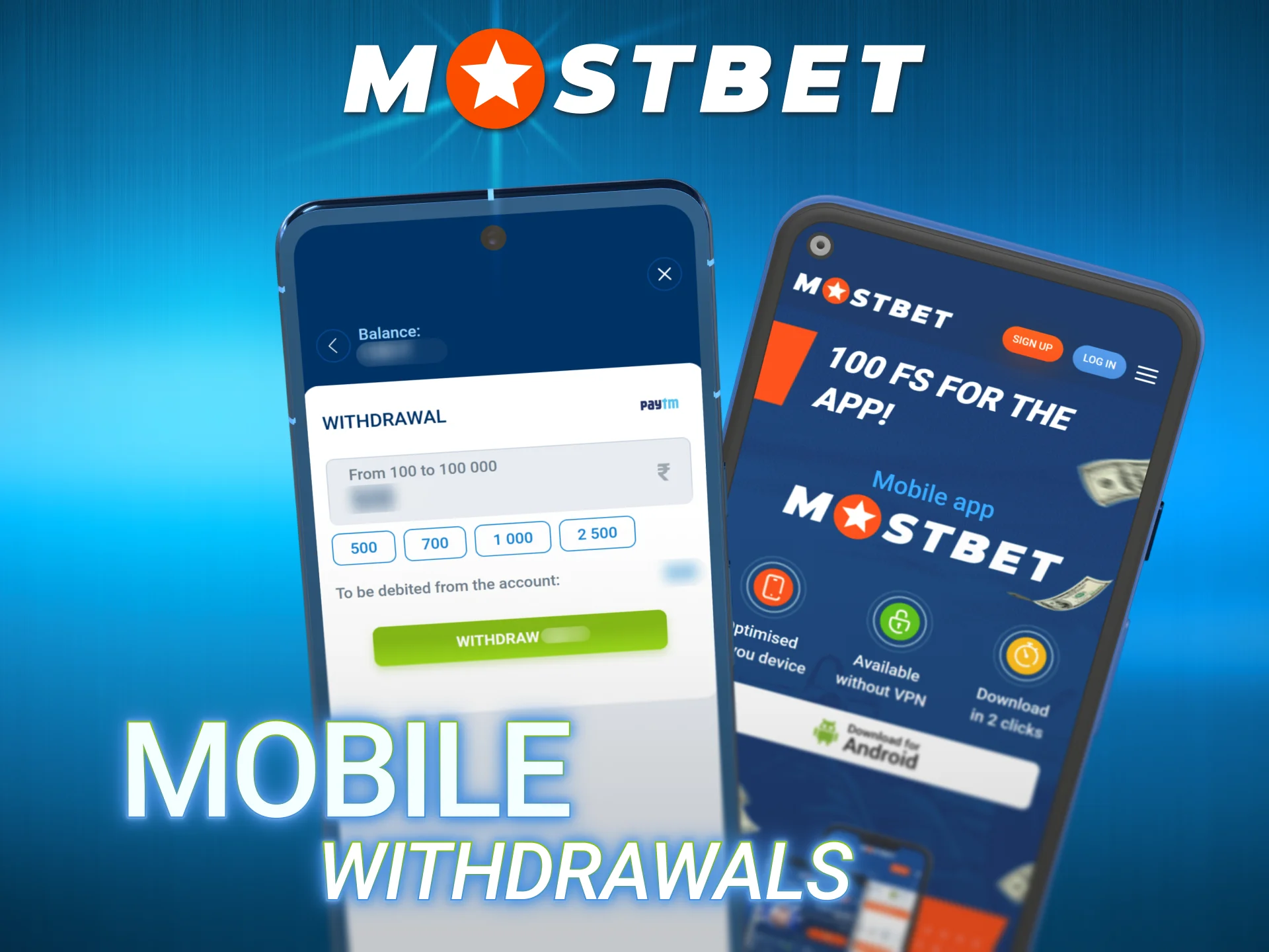 Cash out funds instantly using the convenient mobile Mostbet Withdrawal option.